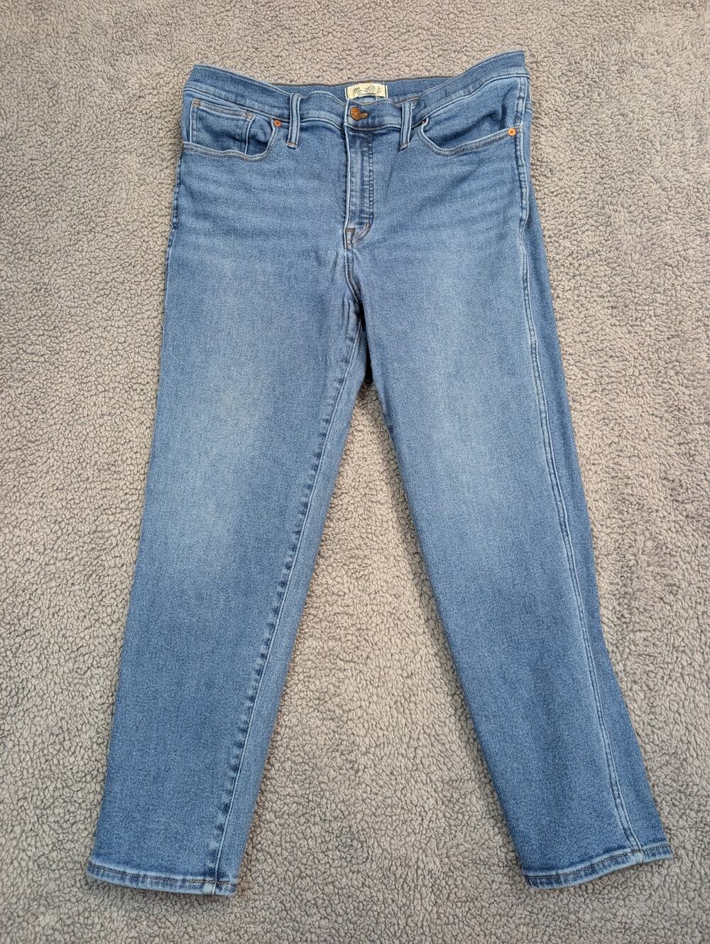Madewell Jeans Women's Size 32 Light Wash Stovepipe Straight Fit (1016)